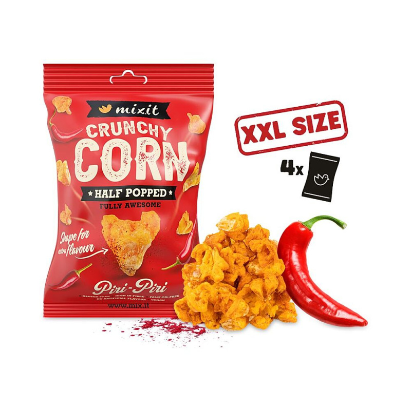 MIXIT Crunchy corn peri peri a kajenský pepř 175 g
