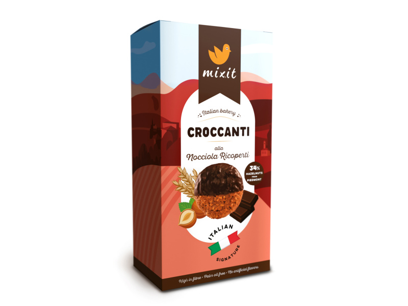 MIXIT Italian bakery croccanti alla nocciola ricoperti 150 g