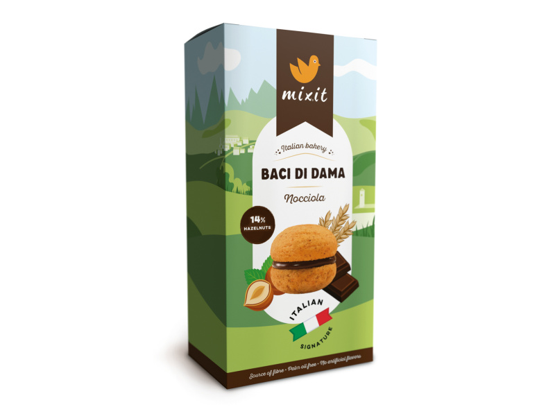 MIXIT Italian bakery sušenky baci di dama nocciola 170 g