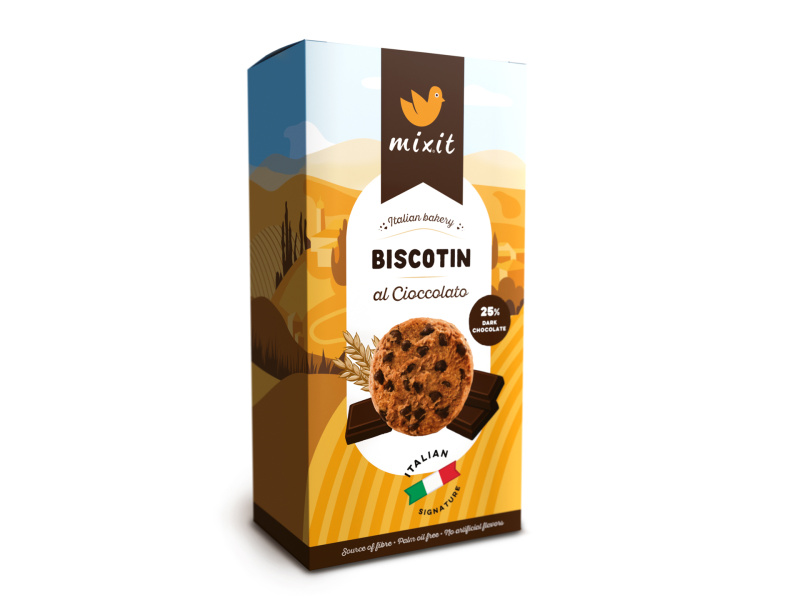 MIXIT Italian bakery sušenky biscotin al cioccolato 170 g