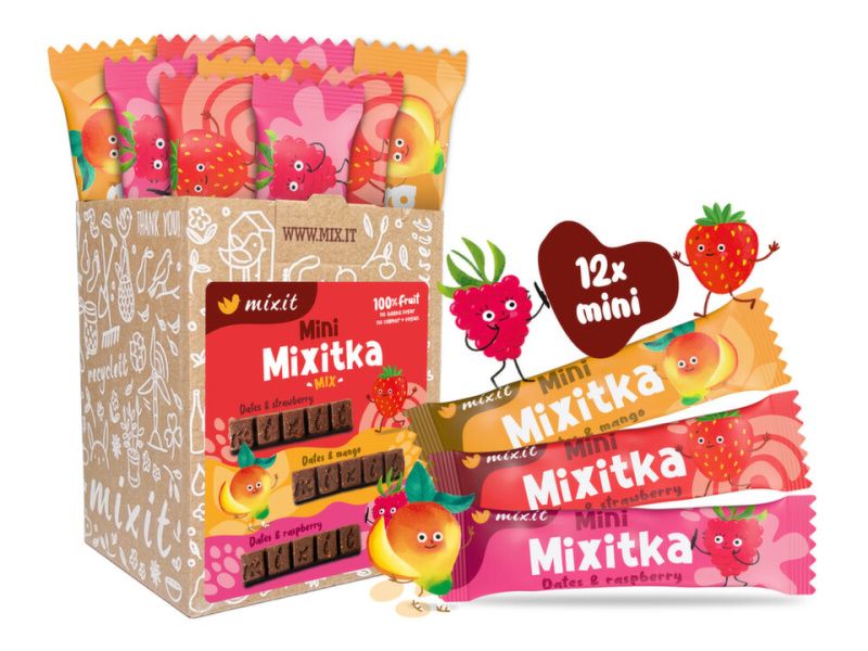 MIXIT Minimixitky mix jahoda malina mango 12 kusů
