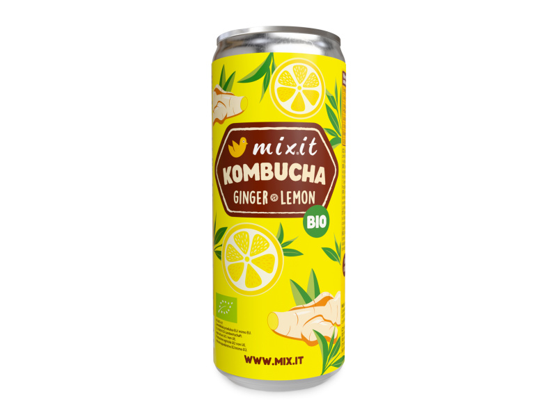 MIXIT Kombucha zázvor a citron BIO 330 ml