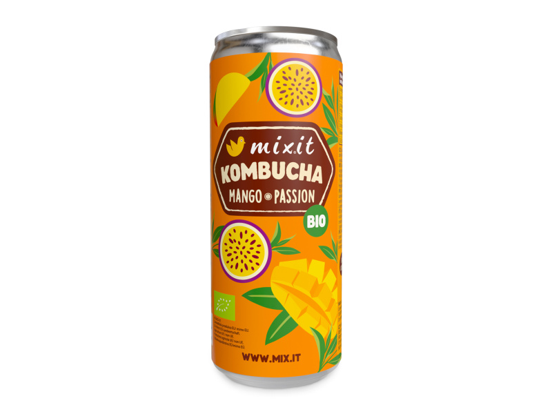 MIXIT Kombucha mango a passion fruit BIO 330 ml