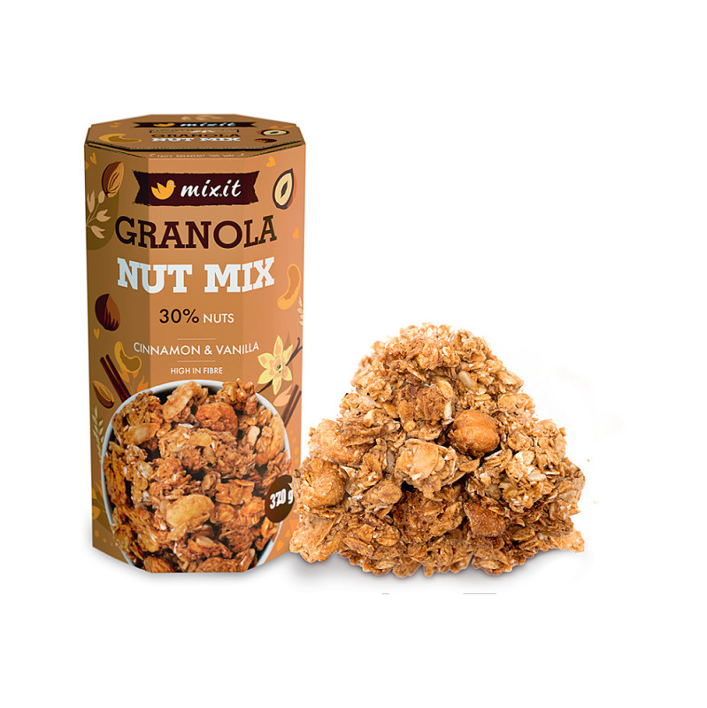 MIXIT Granola z pece ořechový mix 370 g