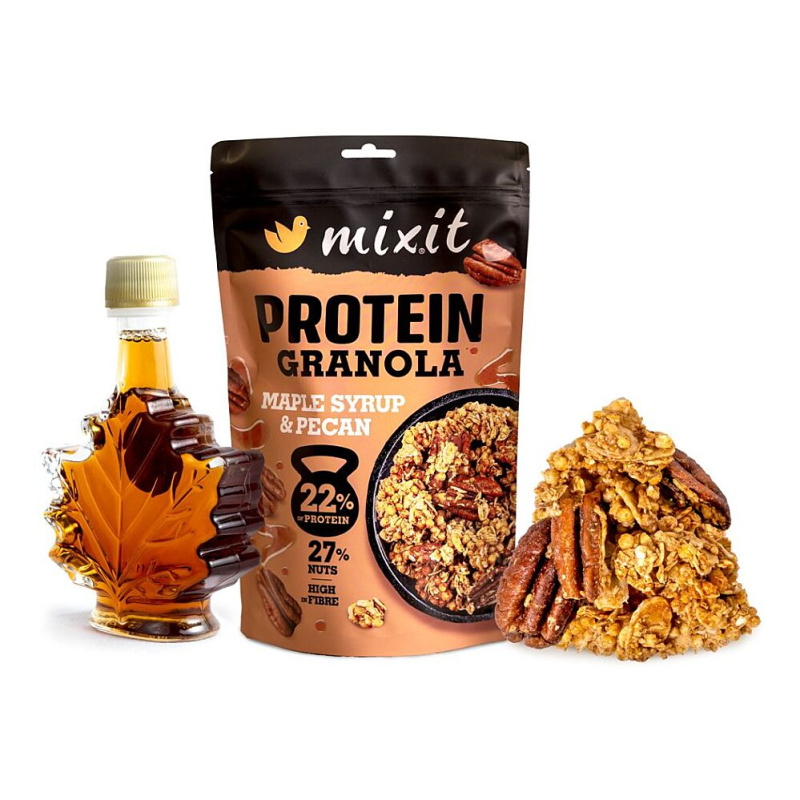 Mixit Proteinová granola z pece - Javorový sirup a pekany, 350 g