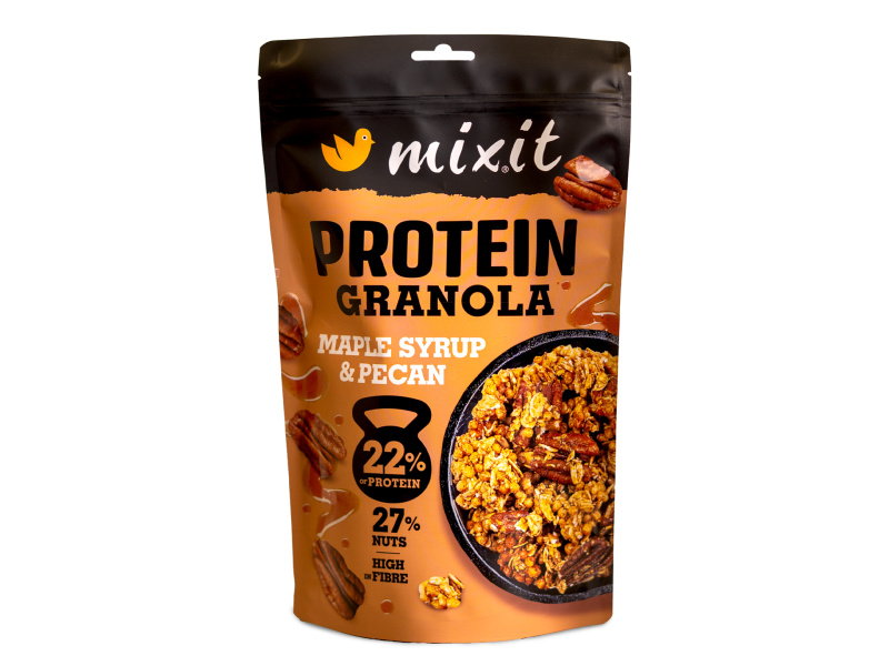 Mixit Proteinová granola z pece - Javorový sirup a pekany, 350 g