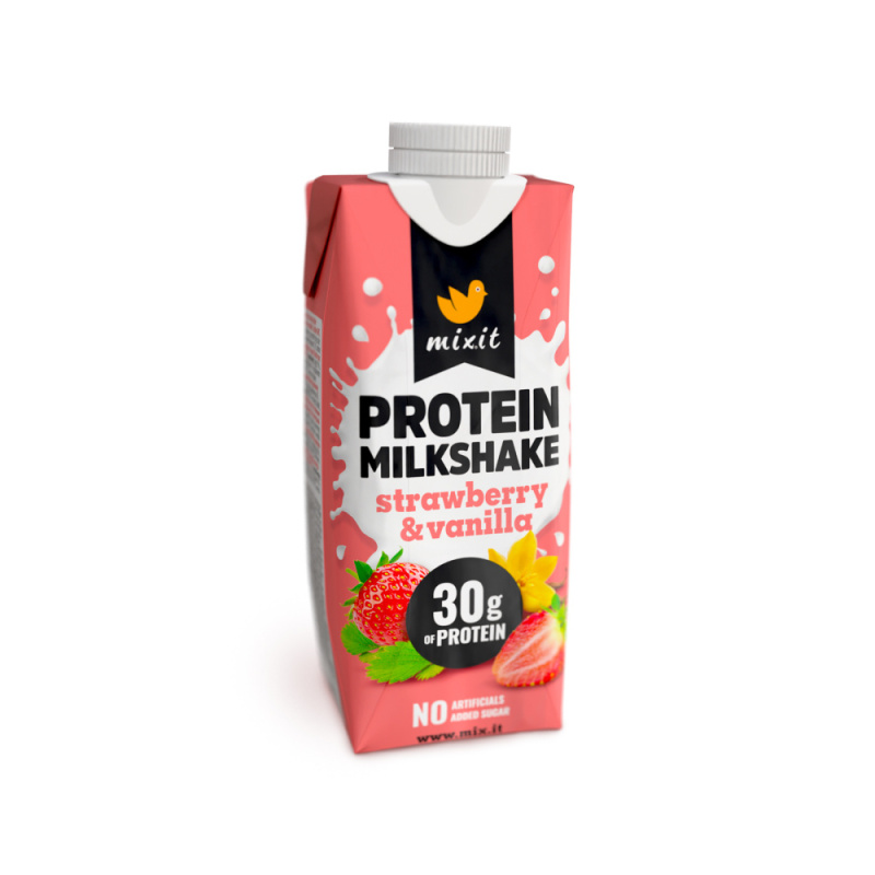 MIXIT Proteinový milkshake jahoda & vanilka 330 ml