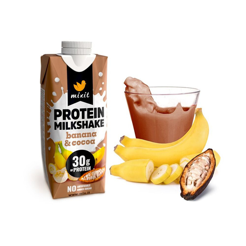 MIXIT Proteinový milkshake banán & kakao 330 ml