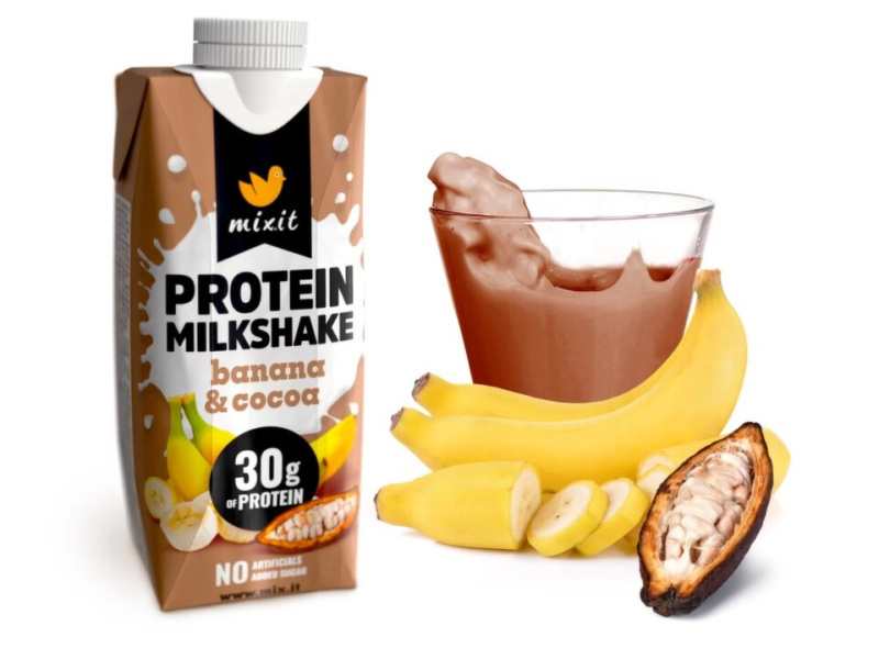 MIXIT Proteinový milkshake banán & kakao 330 ml