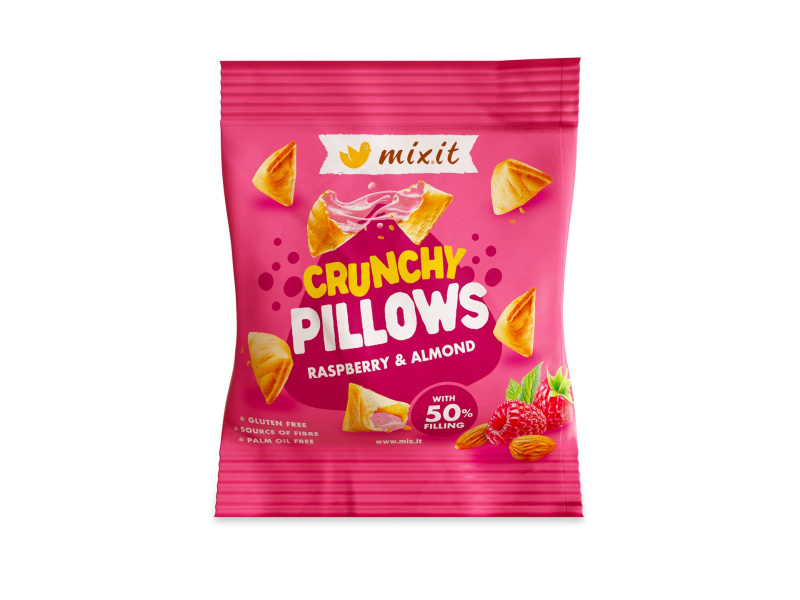MIXIT Křupavé polštářky malina a mandle 30 g