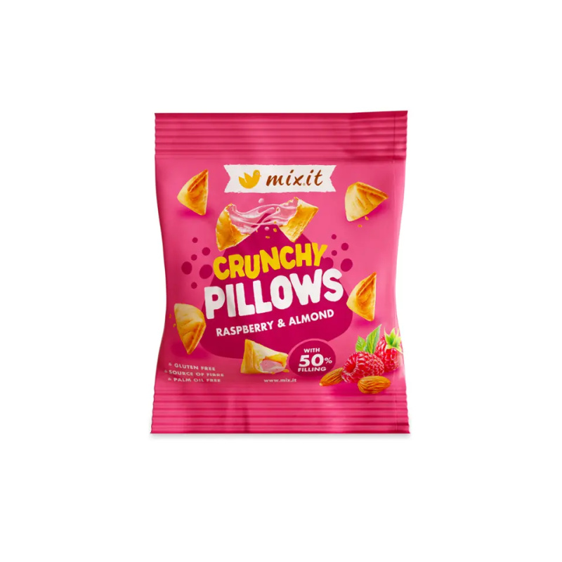 MIXIT Křupavé polštářky malina a mandle 30 g