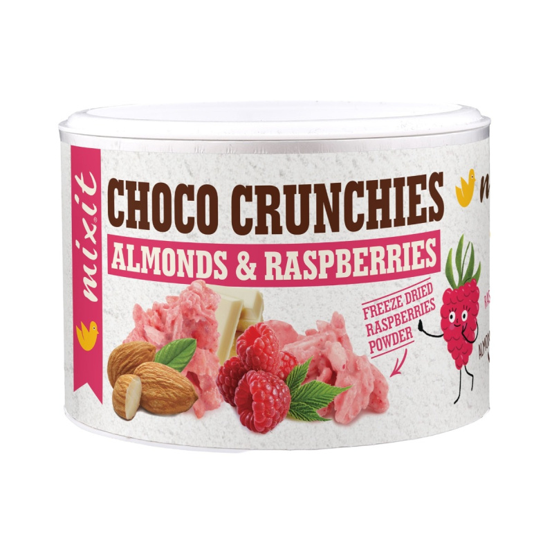 Mixit Crunchies Malinové čokohrudky s mandlemi