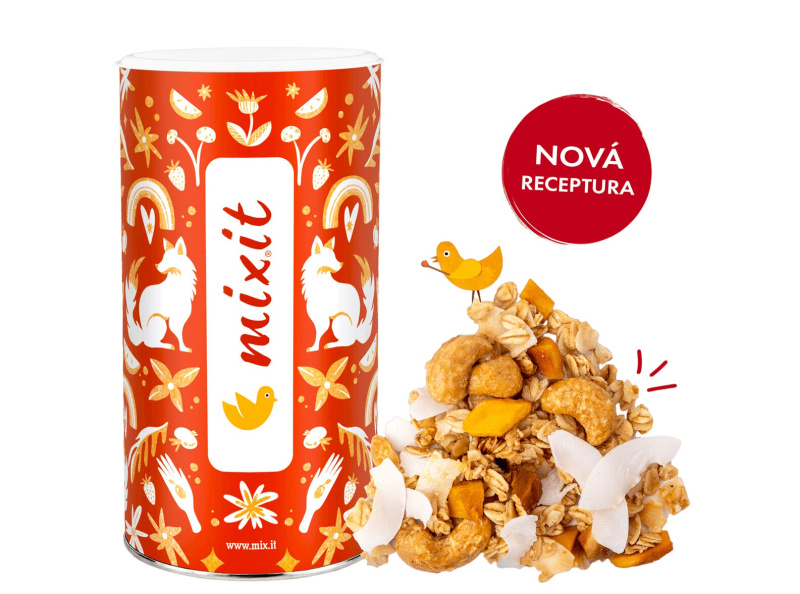 Mixit Granola z Pece 450 g - exotické ovoce a kešu