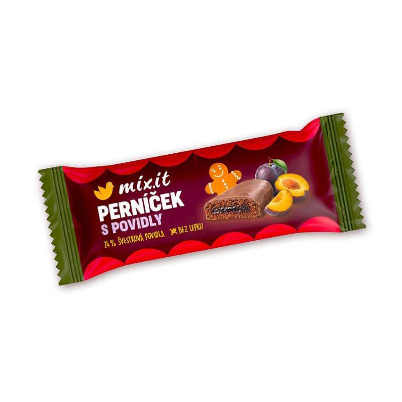 MIXIT Perníček se švestkovými povidly v čokoládě 36 g