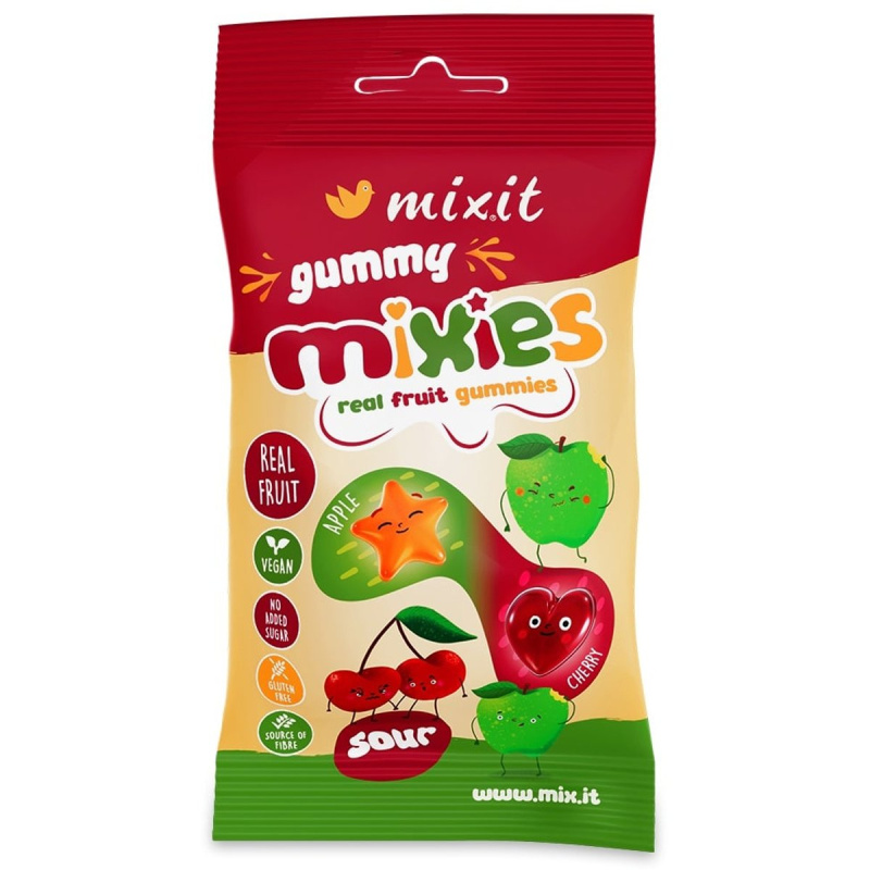 Mixit Ovocné Mixies želé bonbony jablko a třešeň