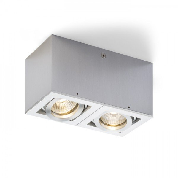 Stropní svítidlo BERIT II hliník  230V GU10 2x50W - RED - DESIGN RENDL