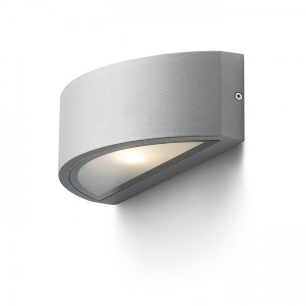 Venkovní svítidlo LESA nástěnná stříbrná 230V E27 26W IP54 - RED - DESIGN RENDL
