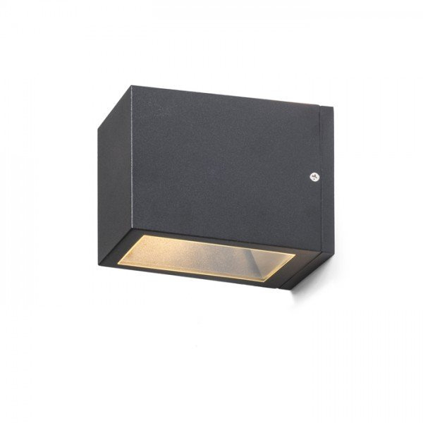 CABOX II nástěnná antracitová 230V E27 100W IP54 - RED - DESIGN RENDL