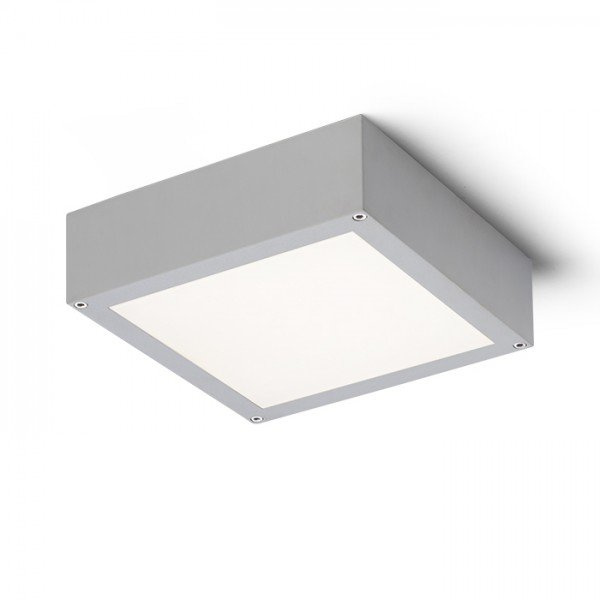 SCOTT stropní stříbrnošedá 230V SMD LED 9.8W IP54 3000K - RED - DESIGN RENDL