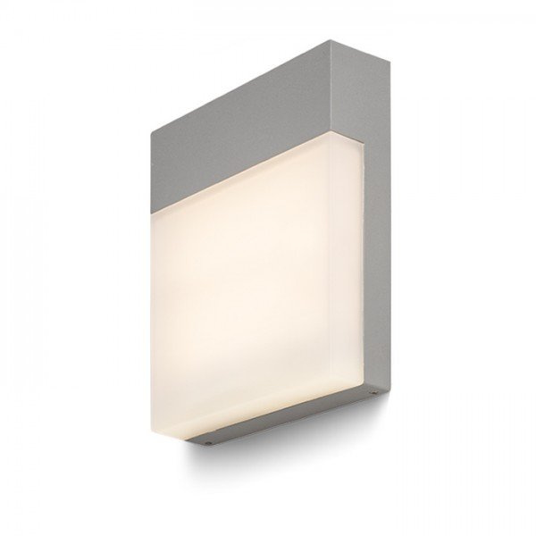 VERIA nástěnná stříbrnošedá 230V/350mA SMD LED 6W IP54 3000K, 460lm - RED - DESIGN RENDL