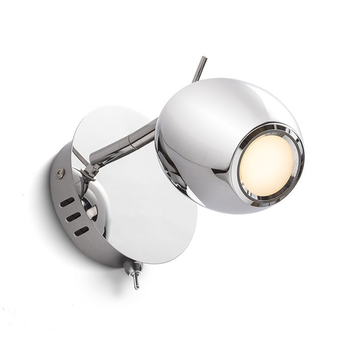 MOKO nástěnná chrom 230V LED 3W 3000K - RED - DESIGN RENDL
