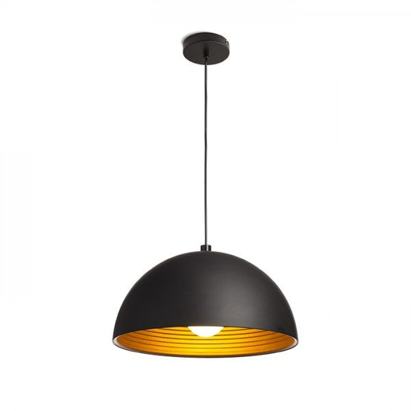 CARISSIMA 40 závěsná černá/zlatá 230V E27 42W - RED - DESIGN RENDL