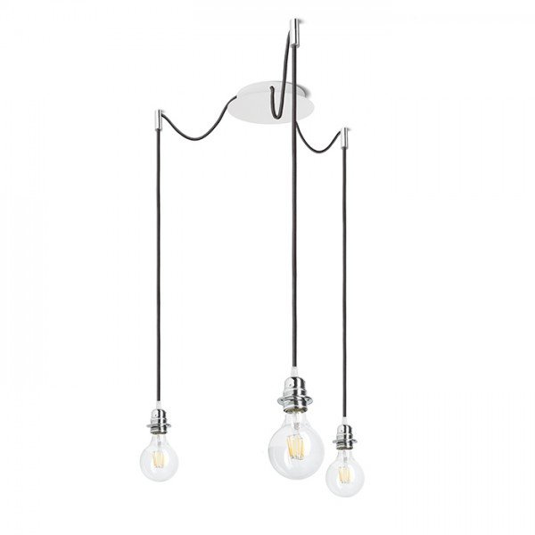 KOMBIX 3 závěsná sada BZ+ČK+CHO  230V E27 3x28W - RED - DESIGN RENDL