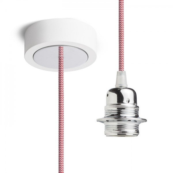 HEX závěsná sada BZ+ČE/BK+CHO+CHK1 230V E27 28W - RED - DESIGN RENDL