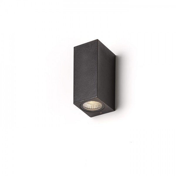 KUBI II antracitová 230V LED 2x3W IP54 3000K - RED - DESIGN RENDL