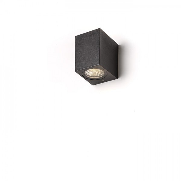 KUBI I antracitová 230V LED 3W IP54 3000K - RED - DESIGN RENDL