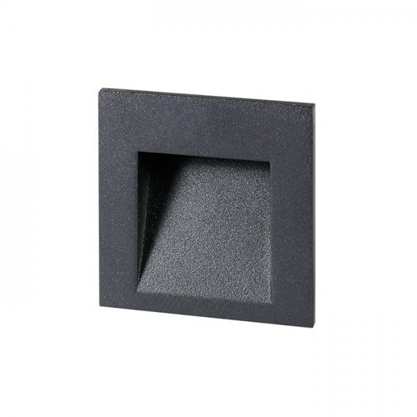 TESS SQ zápustná antracitová 230V LED 3W IP54 3000K - RED - DESIGN RENDL
