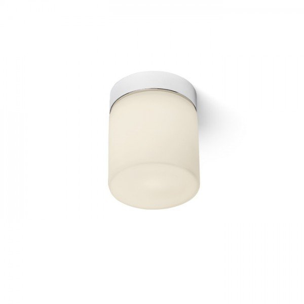 ESICA CYL stropní opálové sklo/chrom 230V LED 6W IP44 3000K - RED - DESIGN RENDL