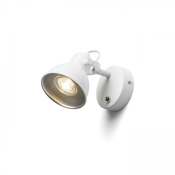 ROSITA I nástěnná bílá/stříbrnošedá 230V LED GU10 9W - RED - DESIGN RENDL
