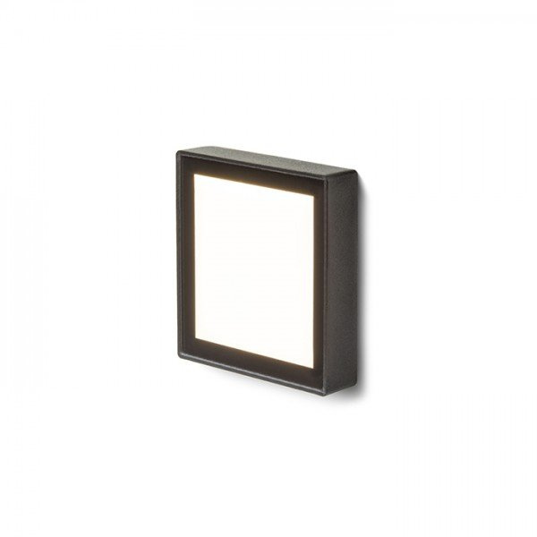 DEJAVU SQ 9 zápustná černá 230V LED 3.5W IP65 3000K - RED - DESIGN RENDL