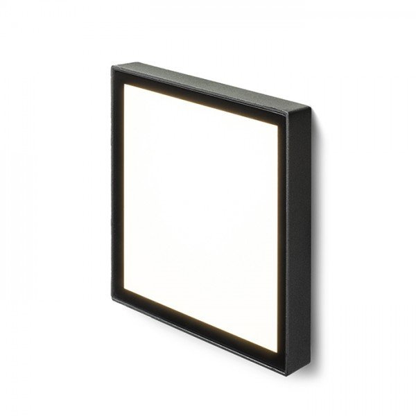 DEJAVU SQ 14 zápustná černá 230V LED 6W IP65 3000K - RED - DESIGN RENDL