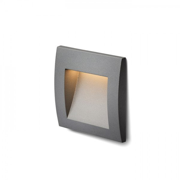 GORDIQ S zápustná antracitová 230V LED 1.5W IP65 3000K - RED - DESIGN RENDL