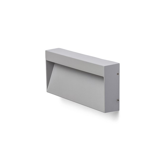 AQILA RC nástěnná šedá 230V LED 6W IP54 3000K - RED - DESIGN RENDL