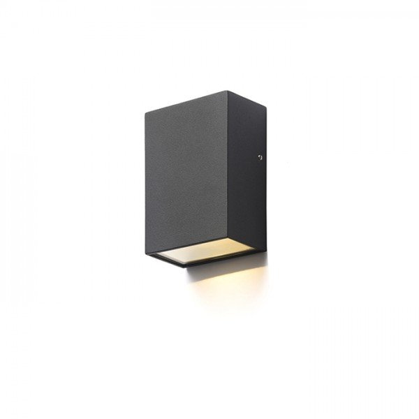 PEKKO nástěnná černá 230V LED 3W 67° IP54 3000K - RED - DESIGN RENDL