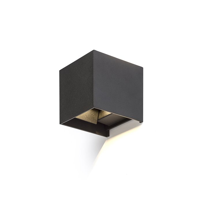 TITO SQ nástěnná černá 230V LED 6W IP54 3000K - RED - DESIGN RENDL