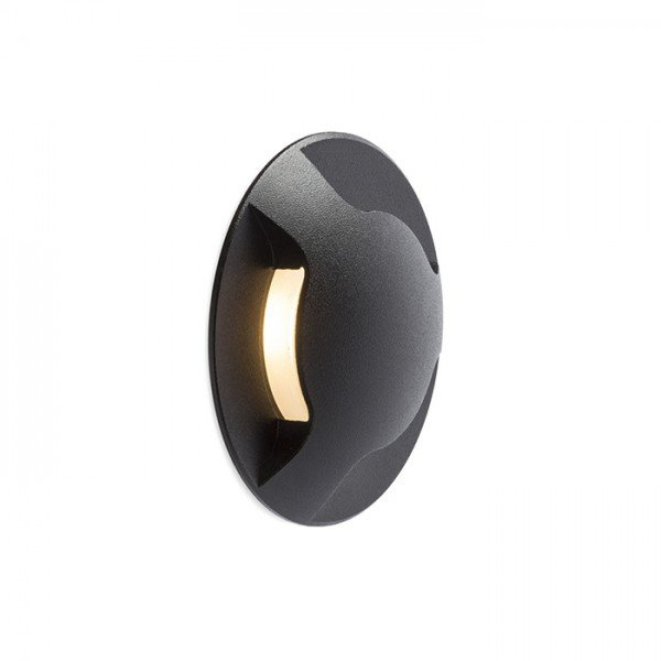 KICK III zápustná černá 230V LED 1W IP54 3000K - RED - DESIGN RENDL