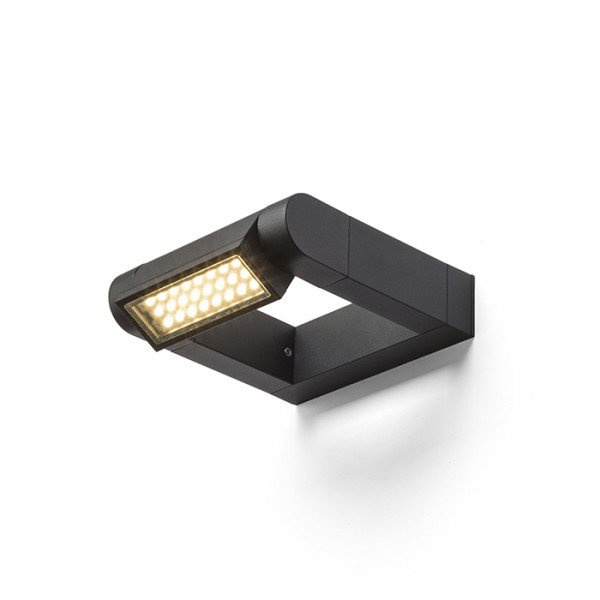 AQUE nástěnná matná černá 230V LED 8W IP54 3000K - RED - DESIGN RENDL