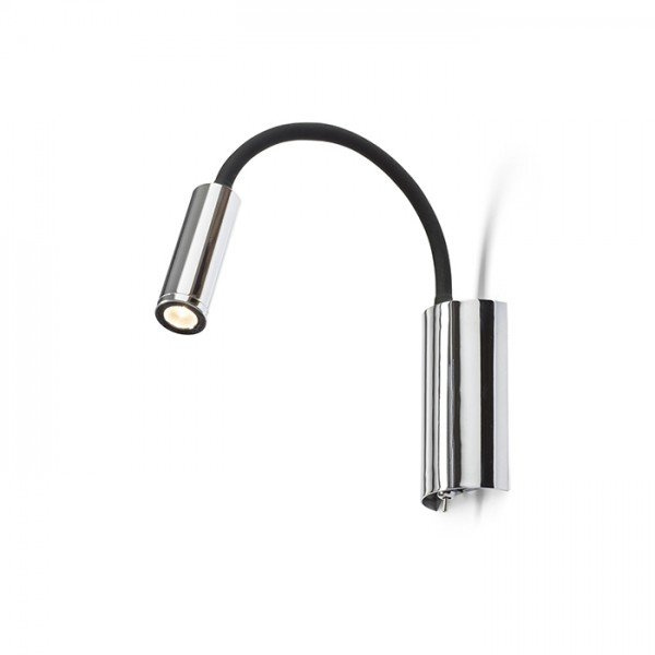 SHOW nástěnná černá chrom 230V LED 3W  3000K - RED - DESIGN RENDL