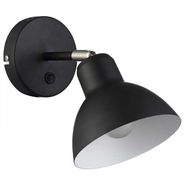 BAROQUE nástěnná černá chrom 230V E27 28W - RED - DESIGN RENDL
