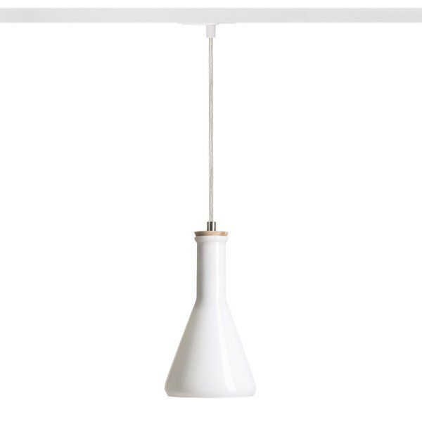 PULIRE CON pro jednookr. lištu opálové sklo/dřevo 230V E14 28W - RED - DESIGN RENDL
