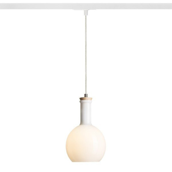 PULIRE RD pro jednookr. lištu opálové sklo/dřevo 230V E14 28W - RED - DESIGN RENDL