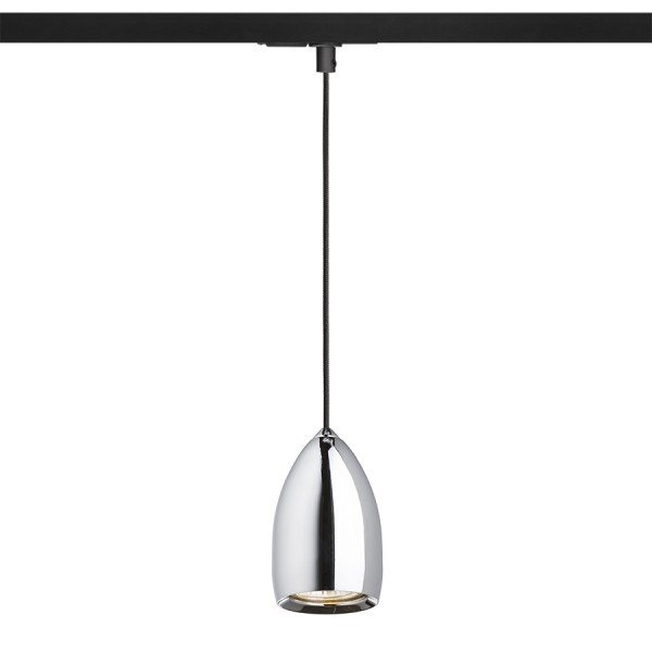 BABADES pro jednookr. lištu chrom 230V GU10 35W - RED - DESIGN RENDL
