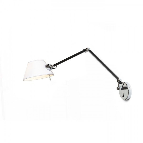 MONTANA nástěnná bílá/černá chrom 230V E27 28W - RED - DESIGN RENDL