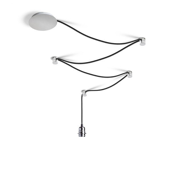 SPIDER I závěsná sada černá chrom 230V E27 15W - RED - DESIGN RENDL