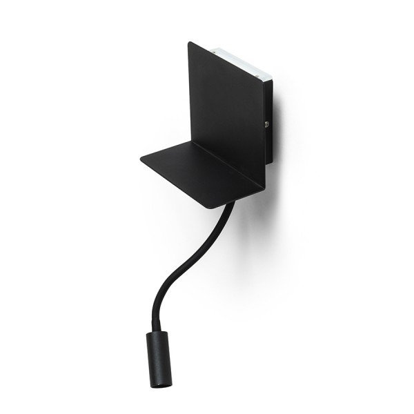 ROSTAM nástěnná s USB černá 230V LED 2x3W 3000K - RED - DESIGN RENDL