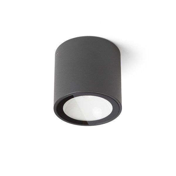 SENZA R stropní antracitová čiré sklo 230V LED 6W IP54 3000K - RED - DESIGN RENDL